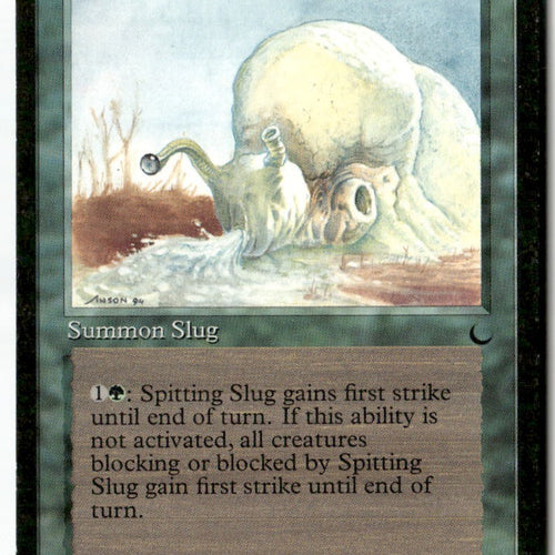 MTG Spitting Slug The Dark LP Magic The Gathering