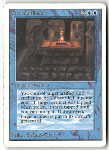 MTG Steal Artifact Unlimited Edition LP Magic The Gathering