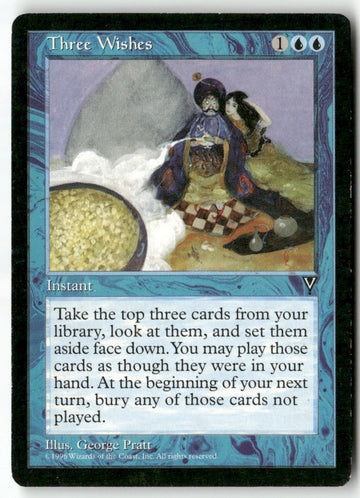 MTG Three Wishes Visions LP Magic The Gathering