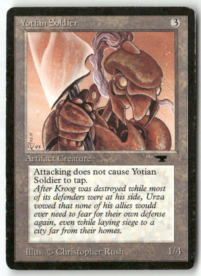MTG Yotian Soldier Antiquities LP Magic The Gathering