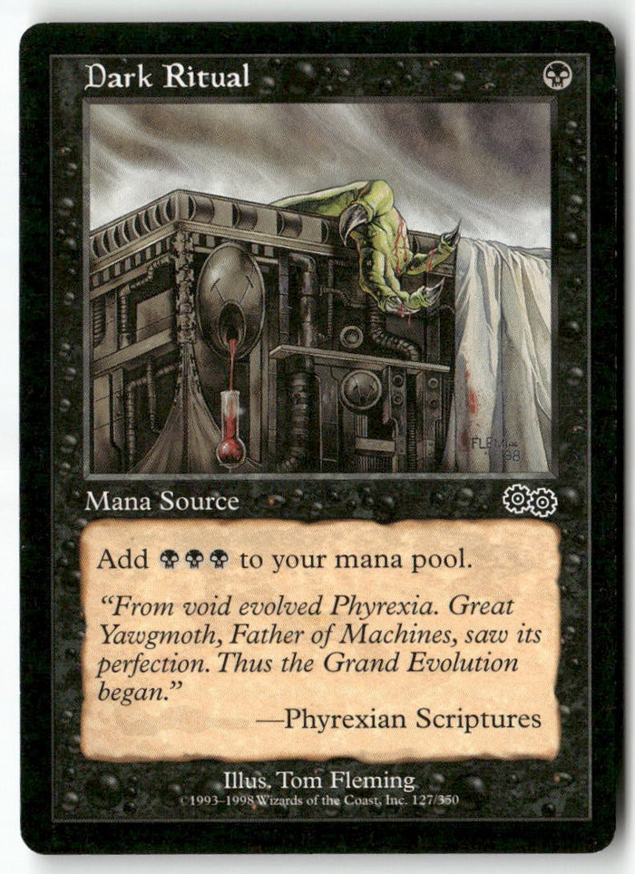 MTG Dark Ritual Urza's Saga LP Magic The Gathering