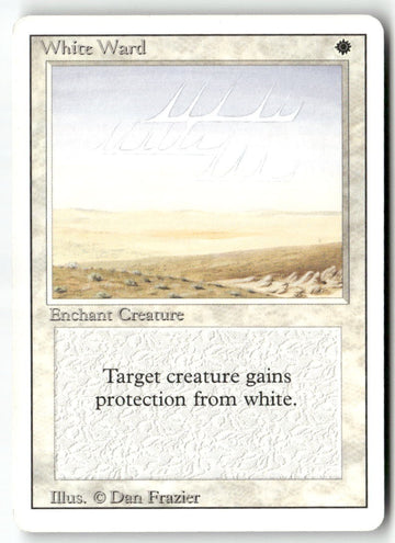 MTG White Ward Revised Edition LP Magic The Gathering