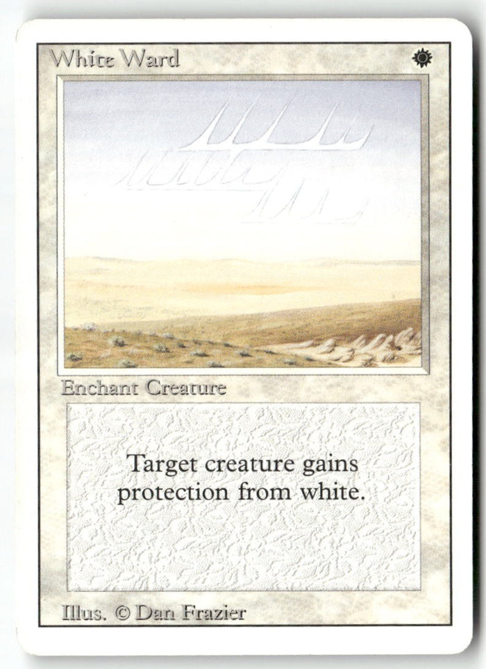 MTG White Ward Revised Edition LP Magic The Gathering