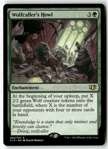 MTG Wolfcaller's Howl Commander 2014 LP Magic The Gathering