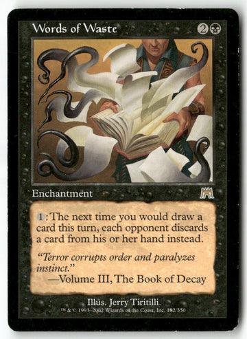 MTG Words of Waste Onslaught LP Magic The Gathering