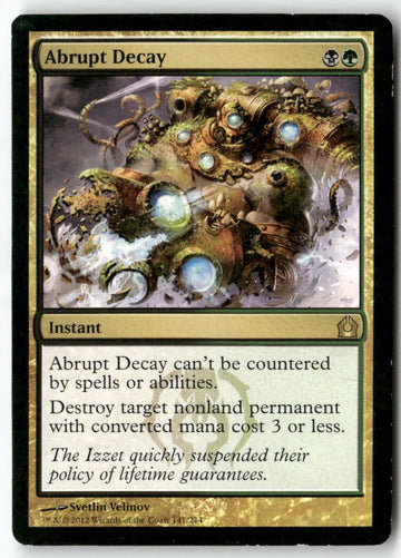 MTG Abrupt Decay Return to Ravnica LP Magic The Gathering