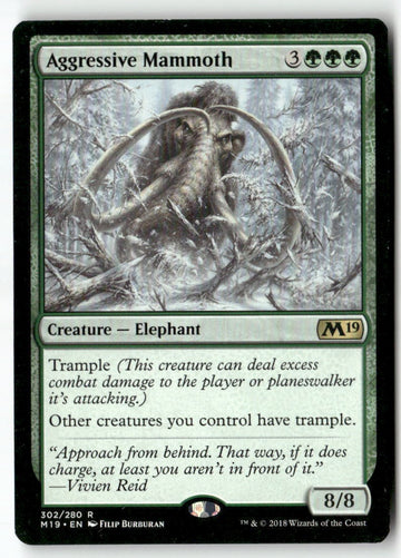 MTG Aggressive Mammoth Core Set 2019 LP Magic The Gathering