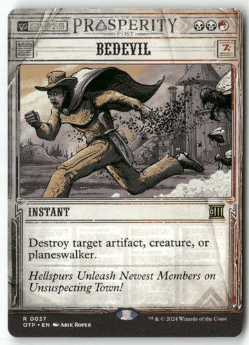 MTG Bedevil Outlaws of Thunder Junction: Breaking News LP Magic The Gathering