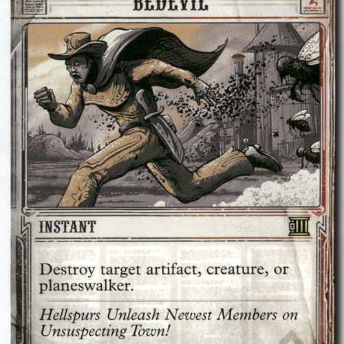 MTG Bedevil Outlaws of Thunder Junction: Breaking News LP Magic The Gathering