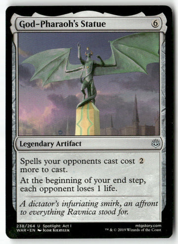 MTG God-Pharaoh's Statue War of the Spark LP Magic The Gathering