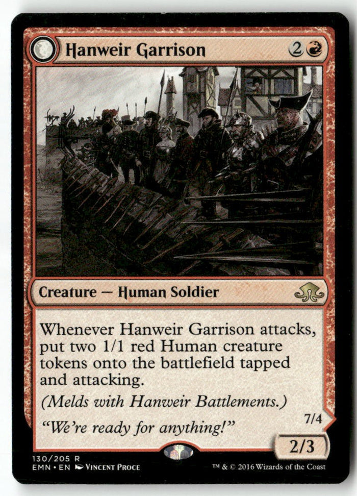 MTG Hanweir Garrison Eldritch Moon LP Magic The Gathering