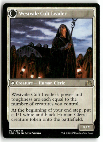 MTG Hanweir Militia Captain Shadows over Innistrad LP Magic The Gathering (back)