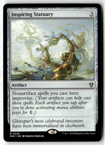 MTG Inspiring Statuary Commander: Murders at Karlov Manor LP Magic The Gathering