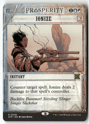 MTG Ionize Outlaws of Thunder Junction: Breaking News LP Magic The Gathering
