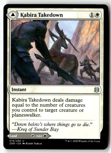 MTG Kabira Takedown Zendikar Rising LP Magic The Gathering