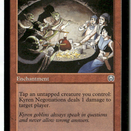 MTG Kyren Negotiations Mercadian Masques LP Magic The Gathering