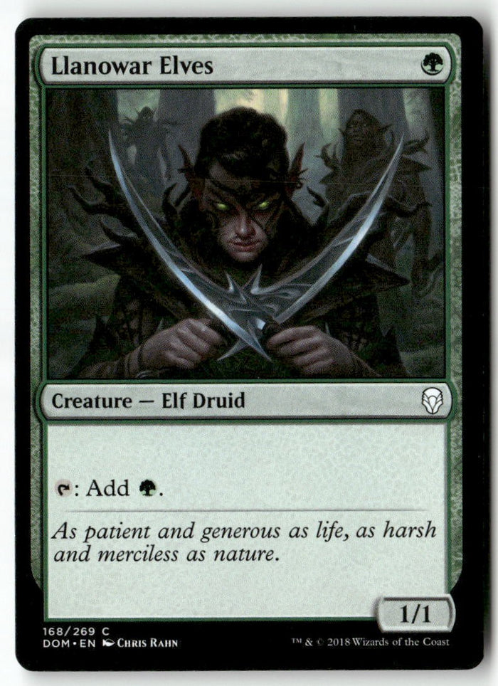 MTG Llanowar Elves Dominaria LP Magic The Gathering