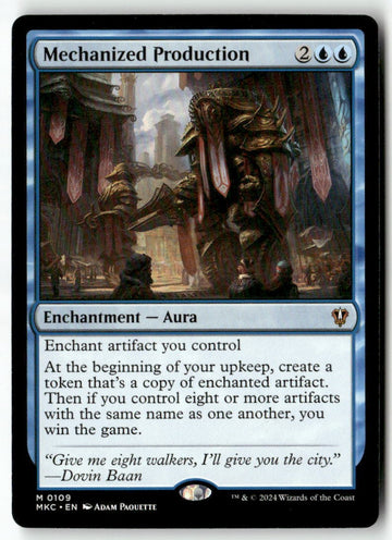 MTG Mechanized Production Commander: Murders at Karlov Manor LP