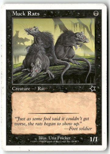 MTG Muck Rats Starter 1999 LP Magic The Gathering