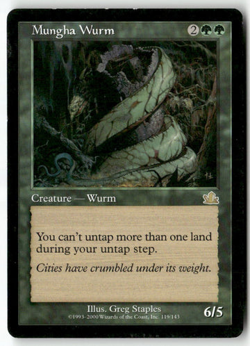 MTG Mungha Wurm Prophecy LP Magic The Gathering