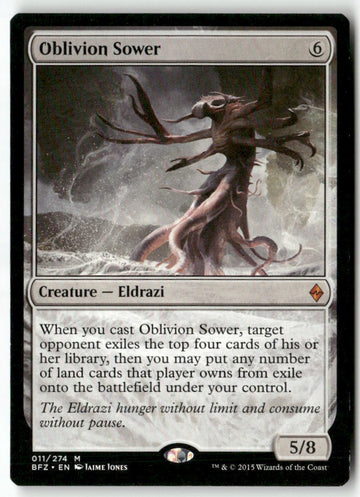 MTG Oblivion Sower Battle for Zendikar LP Magic The Gathering