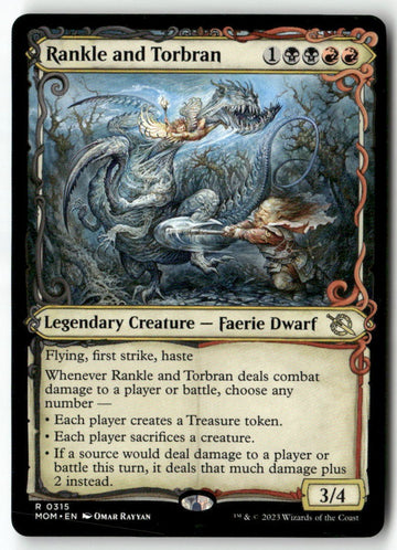 MTG Rankle and Torbran (Showcase) March of the Machine LP Magic The Gathering