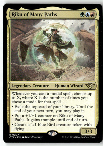 MTG Riku of Many Paths Outlaws of Thunder Junction LP Magic The Gathering