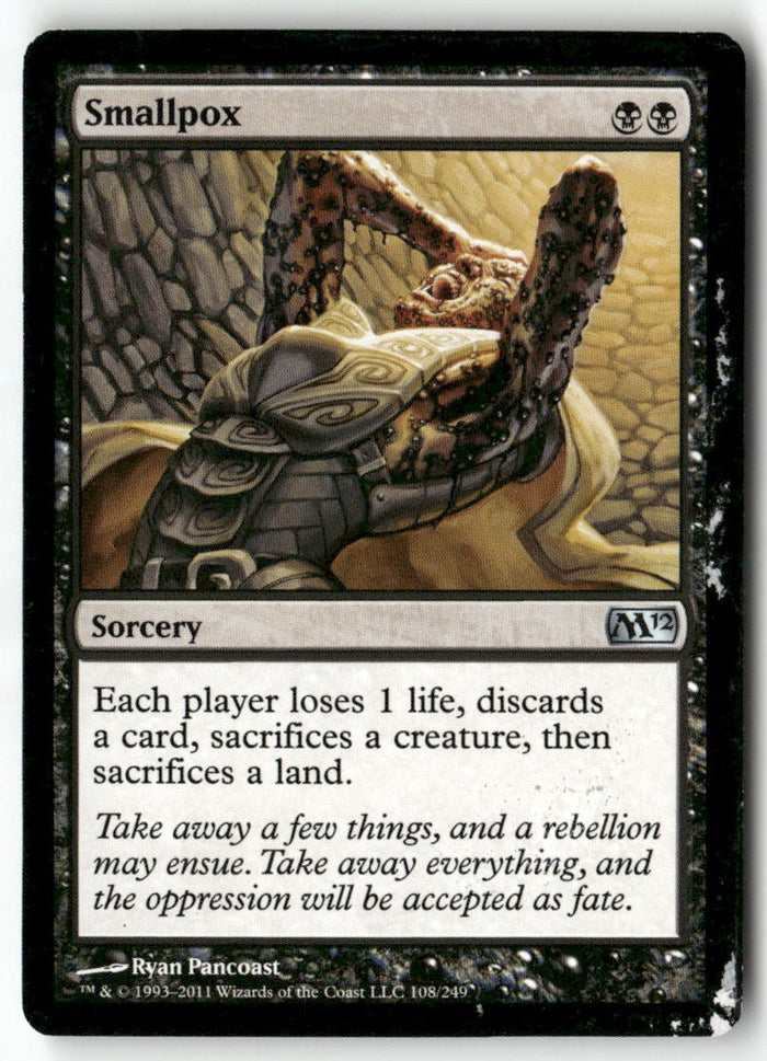 MTG Smallpox Magic 2012 (M12) LP Magic The Gathering