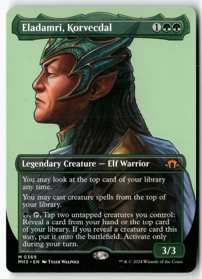 MTG Eladamri, Korvecdal (Borderless) Modern Horizons 3 LP Magic The Gathering