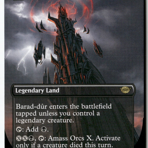 MTG Barad-dur (0340) (Borderless) Universes Beyond: The Lord of the Rings