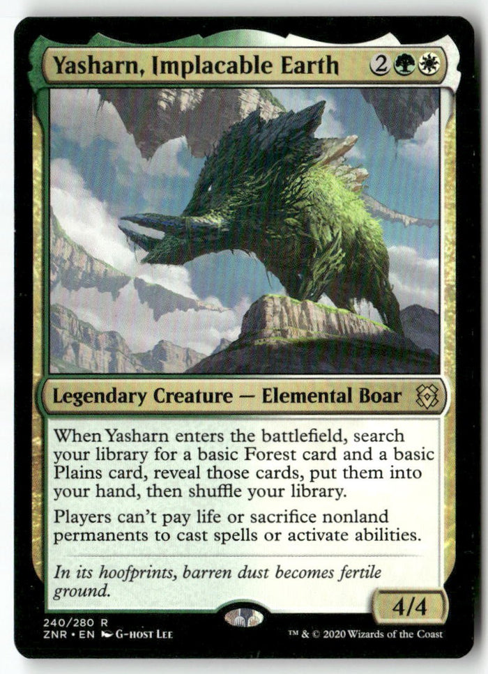 MTG Yasharn, Implacable Earth Zendikar Rising LP Magic The Gathering