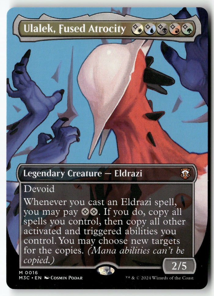 MTG Ulalek, Fused Atrocity (Borderless) Commander: Modern Horizons 3 LP