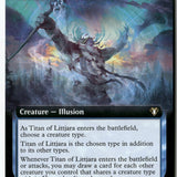 MTG Titan of Littjara (Extended Art) Commander Masters LP Magic The Gathering