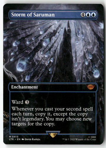 MTG Storm of Saruman (Borderless) Universes Beyond: The Lord of the Rings