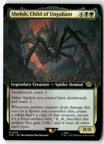 MTG Shelob, Child of Ungoliant (Extended Art) Universes Beyond Lord of the Rings