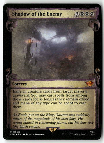 MTG Shadow of the Enemy (Showcase Scrolls) Universes Beyond: Lord of the Rings