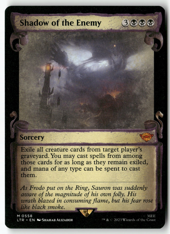 MTG Shadow of the Enemy (Showcase Scrolls) Universes Beyond: Lord of the Rings