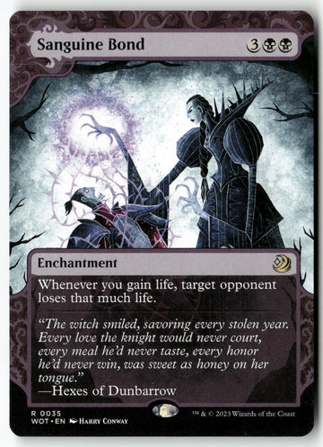 MTG Sanguine Bond Wilds of Eldraine: Enchanting Tales LP Magic The Gathering