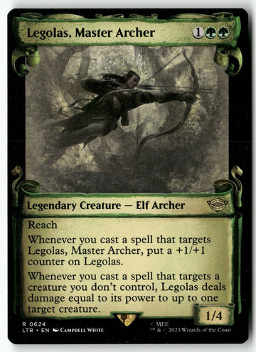 MTG Legolas, Master Archer (Showcase Scrolls) Universes Beyond Lord of the Rings