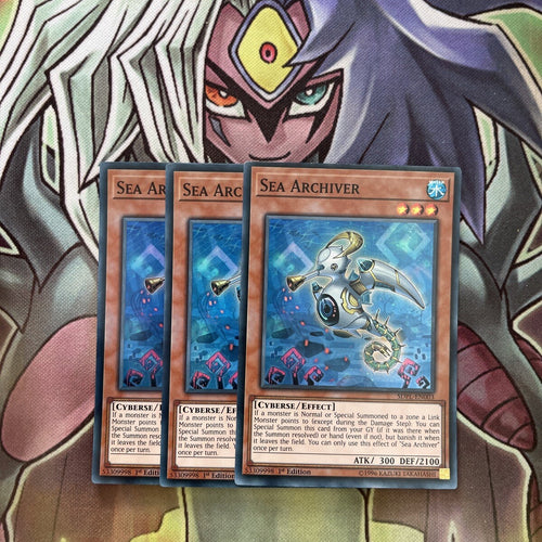 SDPL-EN003 x3 Sea Archiver Super Rare Excellent Condition Yugioh