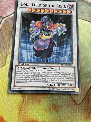 SP14-EN049 Loki, Lord Of The Aesir Starfoil NM Yugioh Card (back)