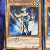 LED6-EN018 Yugioh 3x Neo-Spacian Aqua Dolphin |Common Near mint Mixed Ed