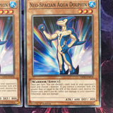 LED6-EN018 Yugioh 3x Neo-Spacian Aqua Dolphin |Common Near mint Mixed Ed