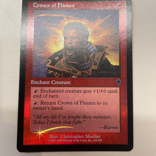 Crown Of Flames - Invasion FOIL Excellent Magic MTG
