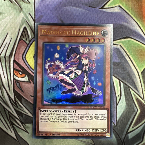 DUOV-EN068 Madolche Magileine Ultra Rare 1st Edition NM Yugioh Card