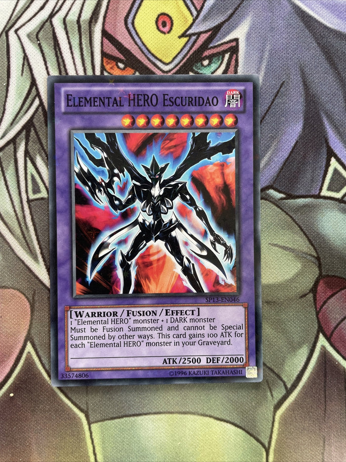 SP13-EN046 Elemental Hero Escuridao Shatterfoil UNL Edition NM Yugioh
