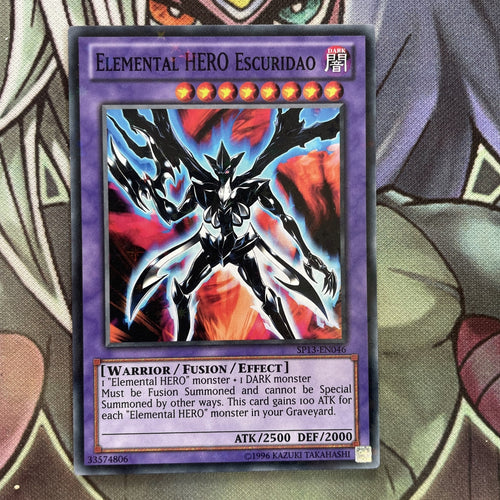 SP13-EN046 Elemental Hero Escuridao Shatterfoil UNL Edition NM Yugioh