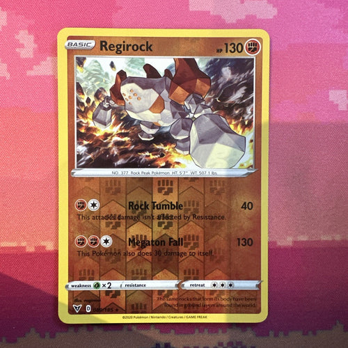 Pokemon Card Regirock Vivid Voltage Reverse Holo Rare 089/185 Near Mint