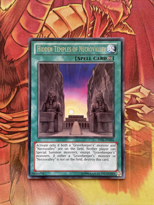 LVAL-EN066 Hidden Temples of Necrovalley Rare YuGiOh Card NM