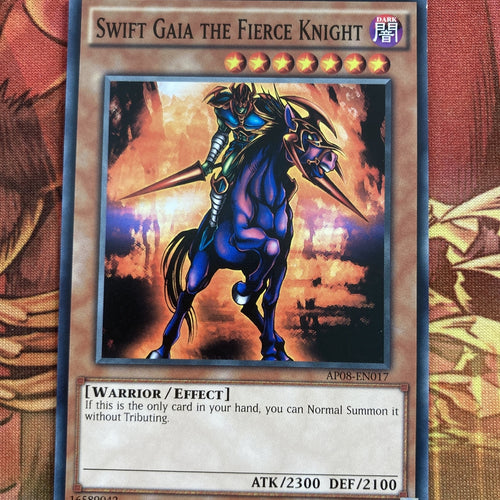 AP08-EN017  Swift Gaia the Fierce Knight Common Unl Edition YuGiOh (NM)